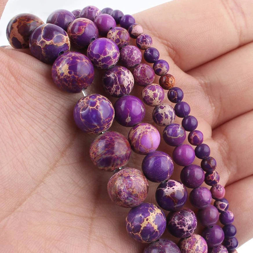 Stone Beads Round Turquoise Howlite Jasper Styles for DIY Jewelry Making