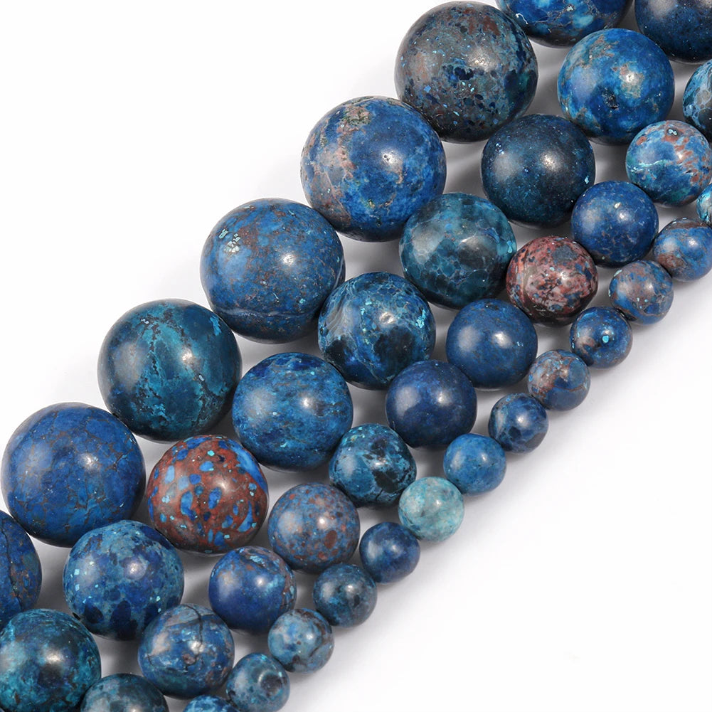 Stone Beads Round Turquoise Howlite Jasper Styles for DIY Jewelry Making