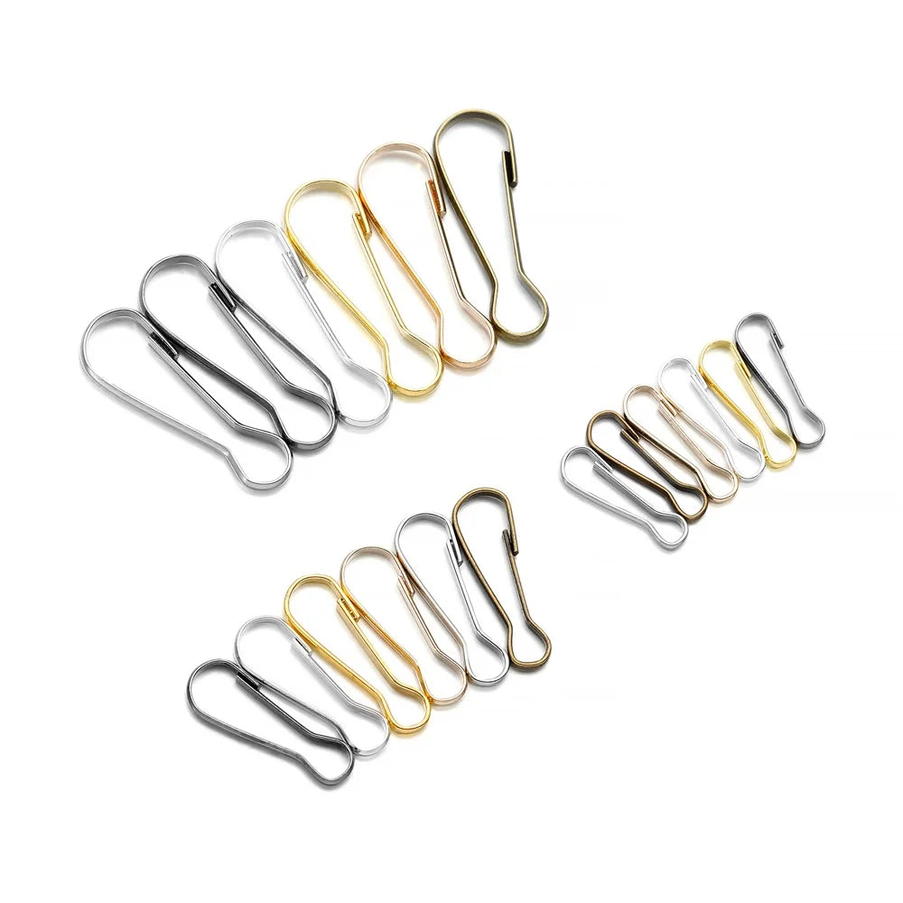 Lanyard Hooks Metal Snap Clips Gourd Buckle DIY Jewelry Making Craft Supplies