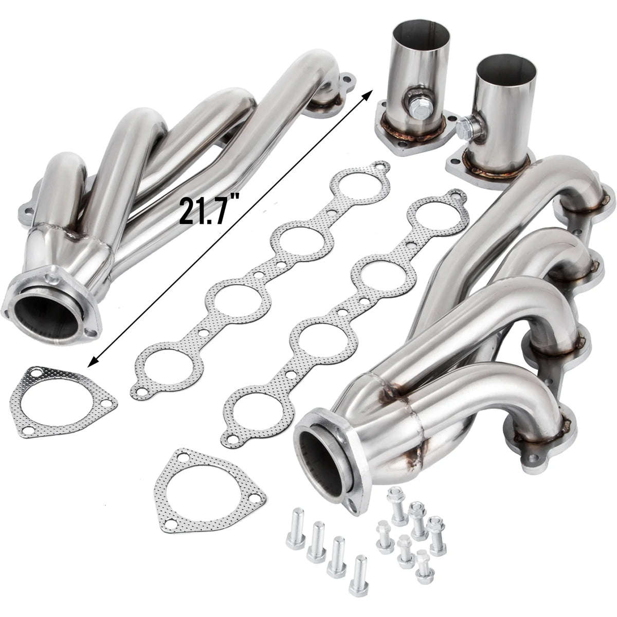 Stainless Steel LS Swap Conversion Headers for 1982-2004 Chevy S10 GMC Sonoma 4.8L 5.3L 5.7L 6.0L V8