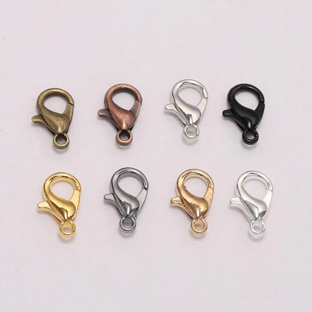 Lobster Clasps Gold Color Necklace Chain Connectors DIY Jewelry Making