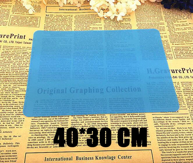Clear Silicone Resin Work Mat — Non-Slip, Heat Resistant, 2 Sizes & 3 Colors