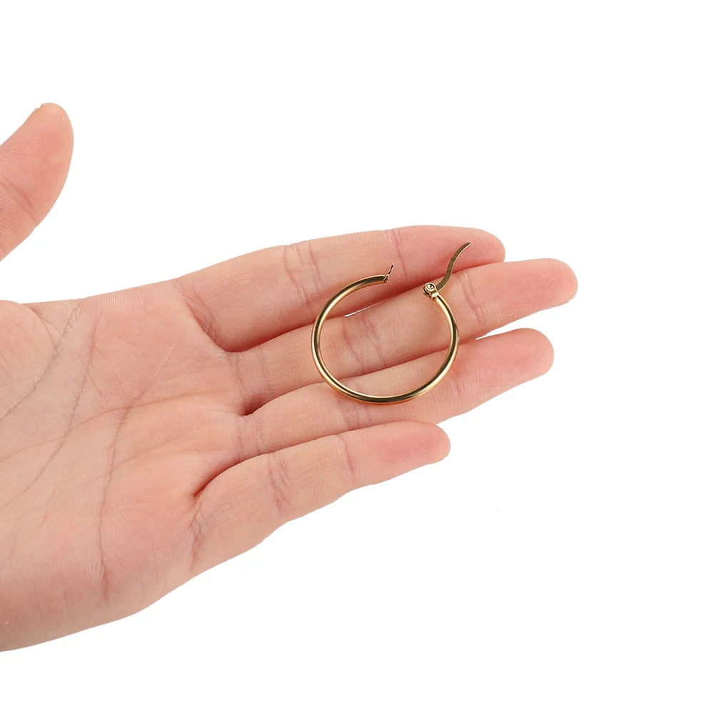 Ring Settings Stainless Steel Earrings Open Earring Hooks Base Craft Supplies