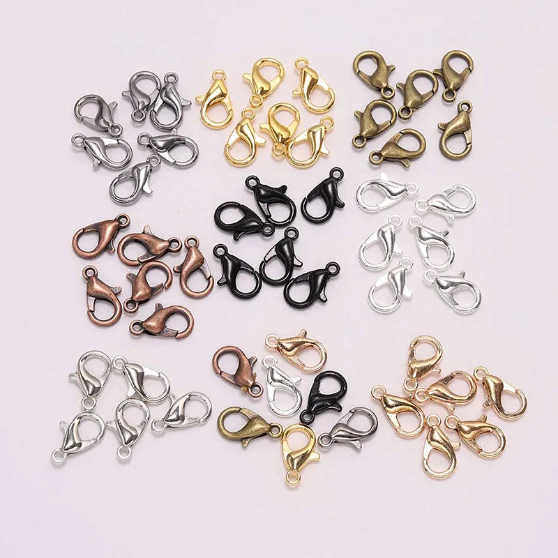 Lobster Clasps Gold Color Necklace Chain Connectors DIY Jewelry Making