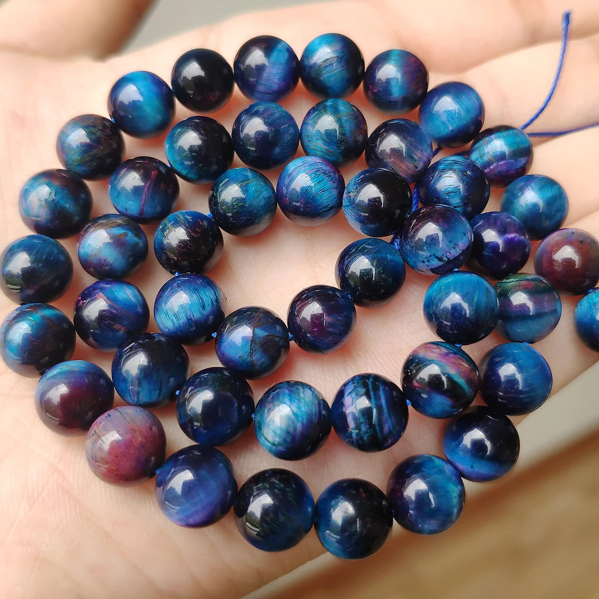Stone Beads Yellow Tiger Eye Round Spacer Strand for DIY Jewelry Making