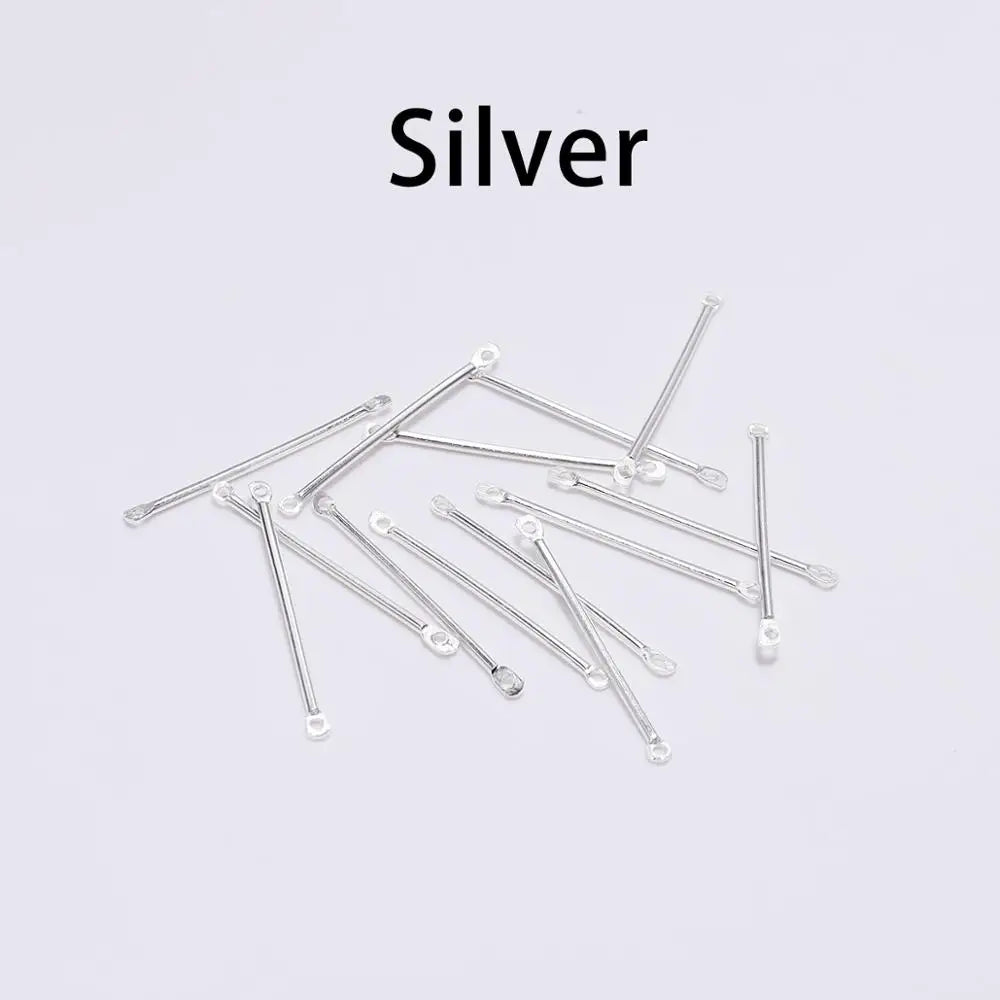 Earring Components Double Cylinder Bar Earrings Connecting DIY Jewelry Making