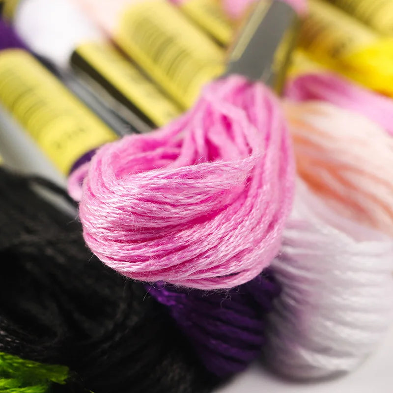 Embroidery Floss Box for Cross-Stitch, Sewing & Handmade Needlework Crafts