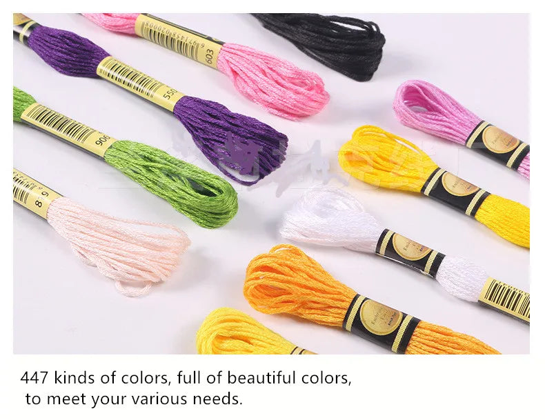 Embroidery Floss Box for Cross-Stitch, Sewing & Handmade Needlework Crafts