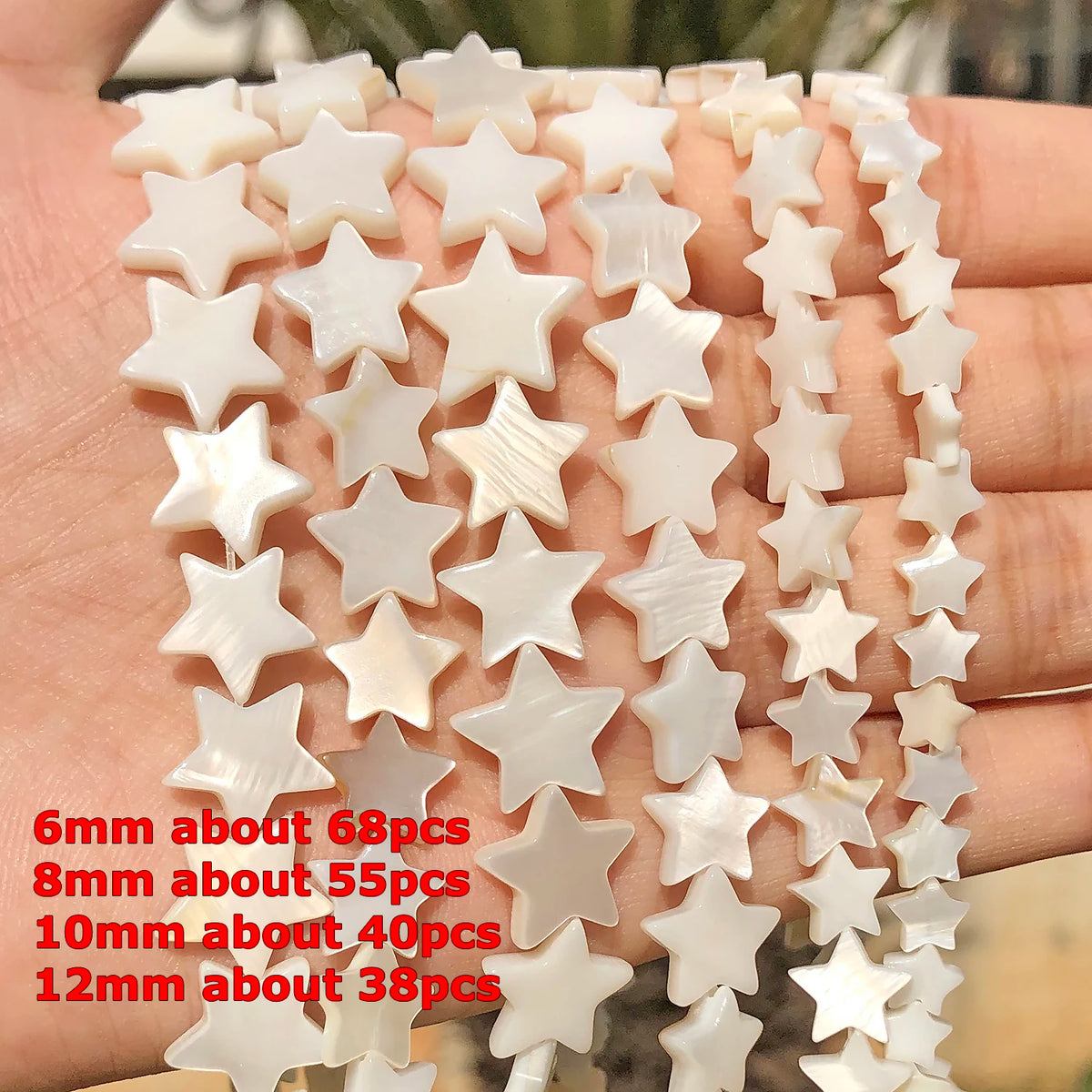 Shell Beads Round Pearl-Style Assorted Colors for DIY Jewelry Making Craft Beads