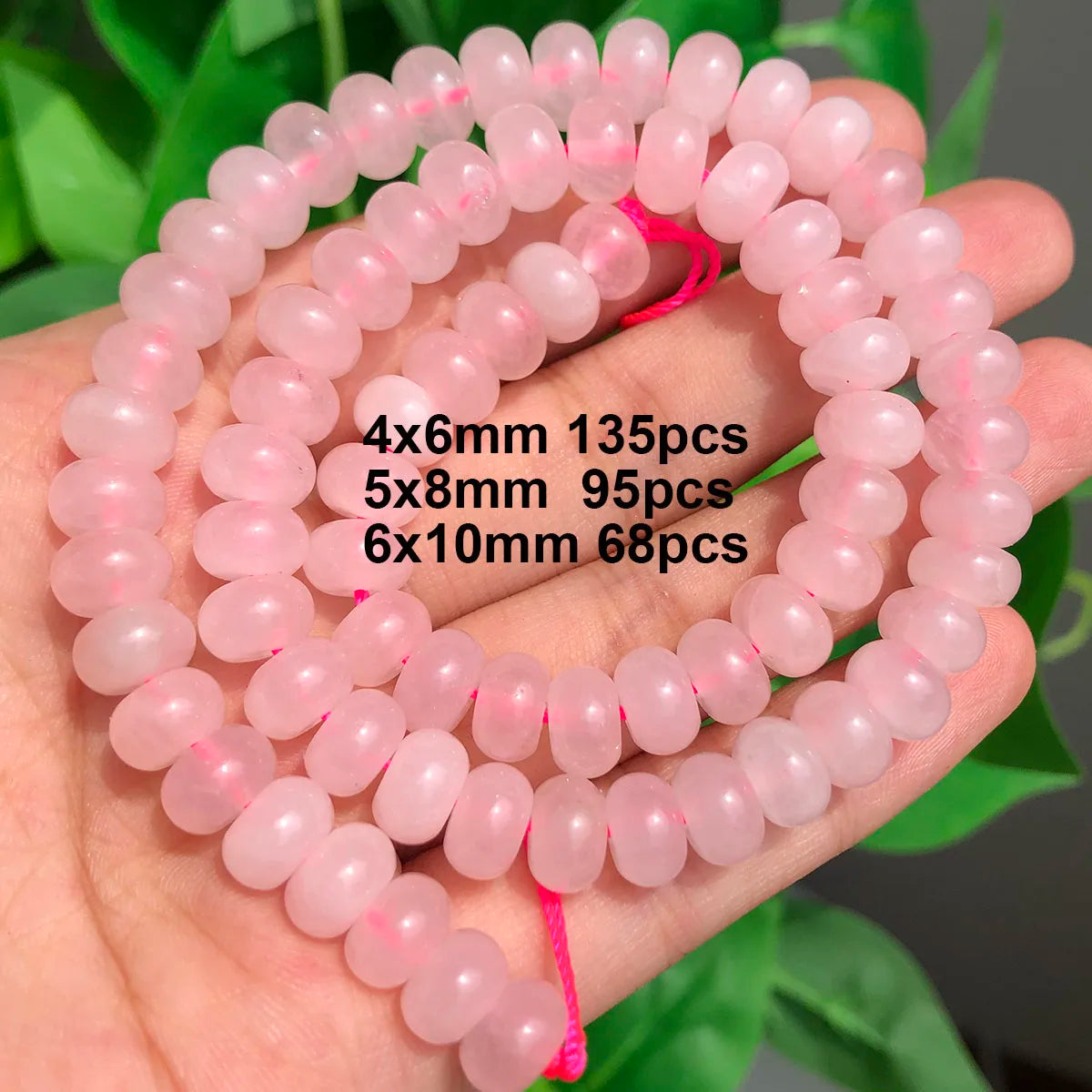 Stone Beads Pink Rose Quartz-Style Mixed Shapes for DIY Jewelry Making