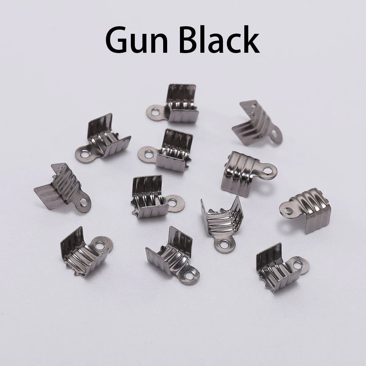 Cord End Caps Metal Crimp Necklace Connectors DIY Jewelry Making Craft Supplies