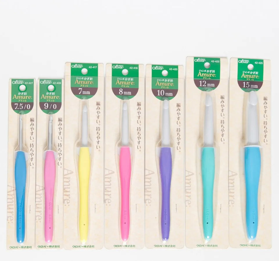 Crochet Hook, Clover Amure for Handmade Yarn Crafts & Needlework Projects