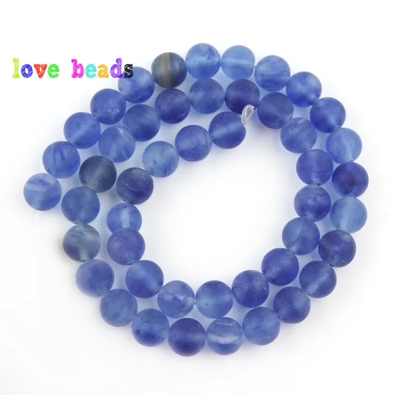 Stone Beads Matte Amazonite Agate Aventurine Styles for DIY Jewelry Making