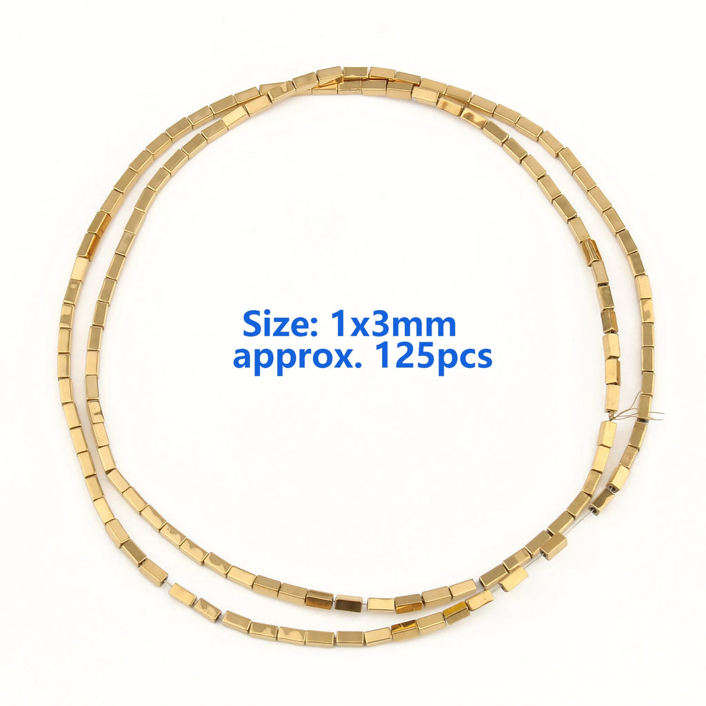 Stone Beads Color Retention Gold-Plated Hematite Heart Flat Round Craft Beads