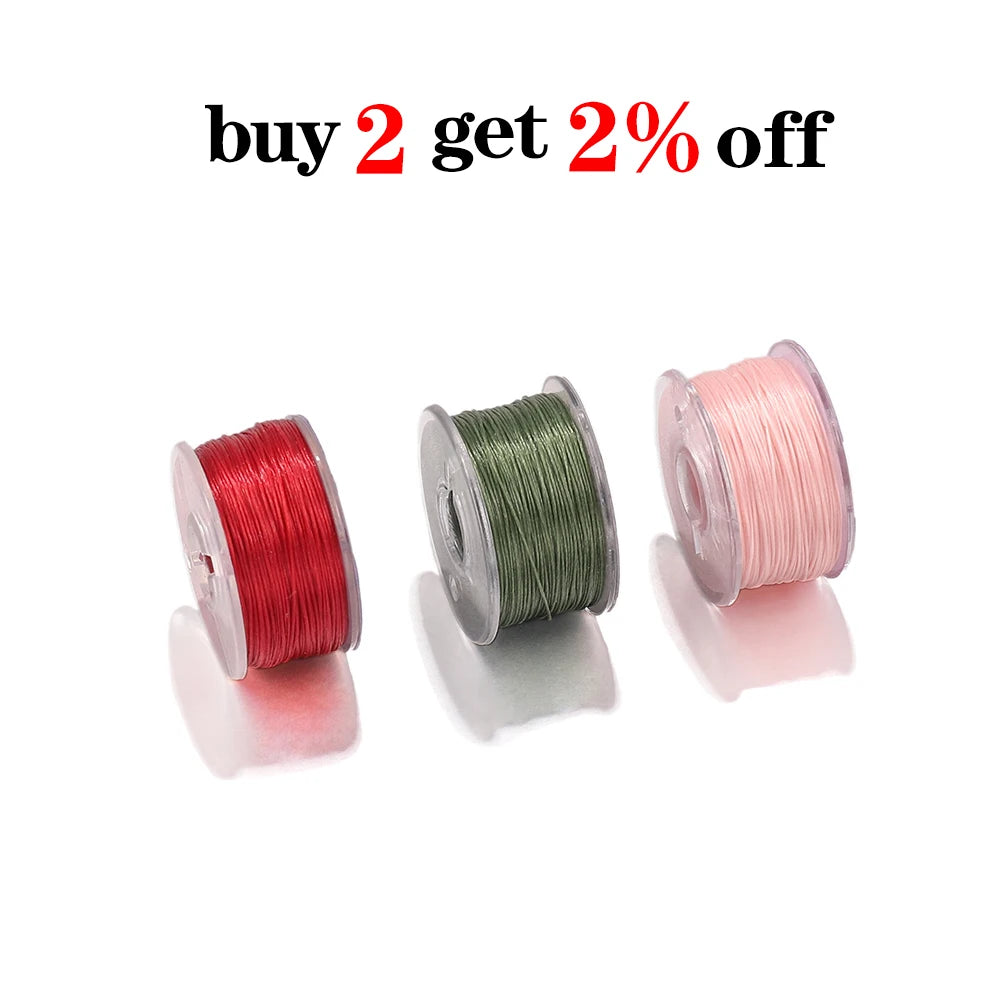 Beading Thread Nonelastic Seed Bead Stringing Cord DIY Jewelry Making