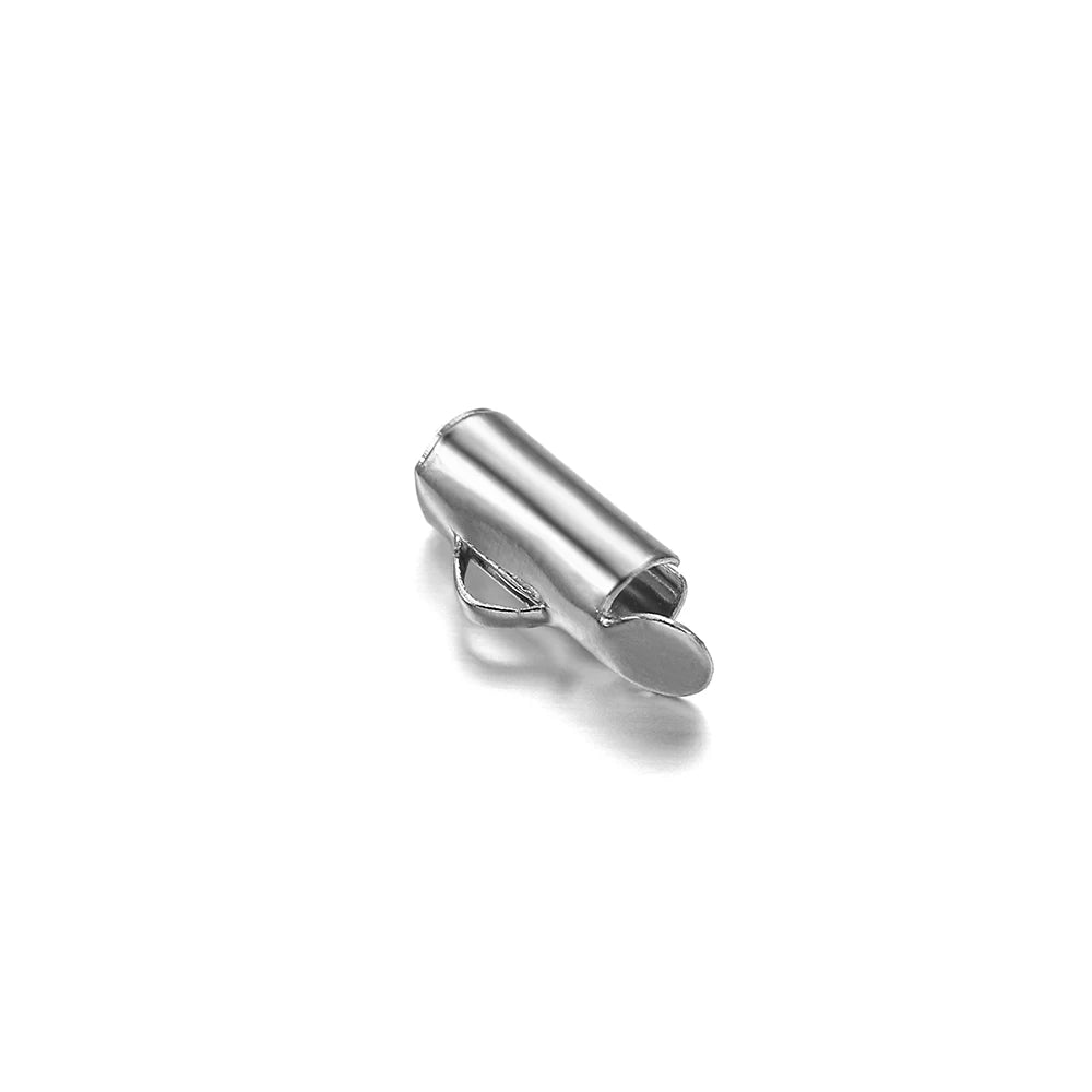 Cord End Clasps Slide-On Crimp Tube Buckles DIY Jewelry Making Craft Supplies