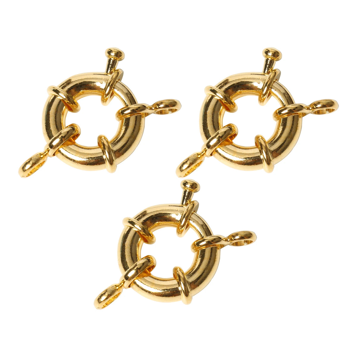 Spring Clasps Copper Gold Color Necklace Connectors DIY Jewelry Making