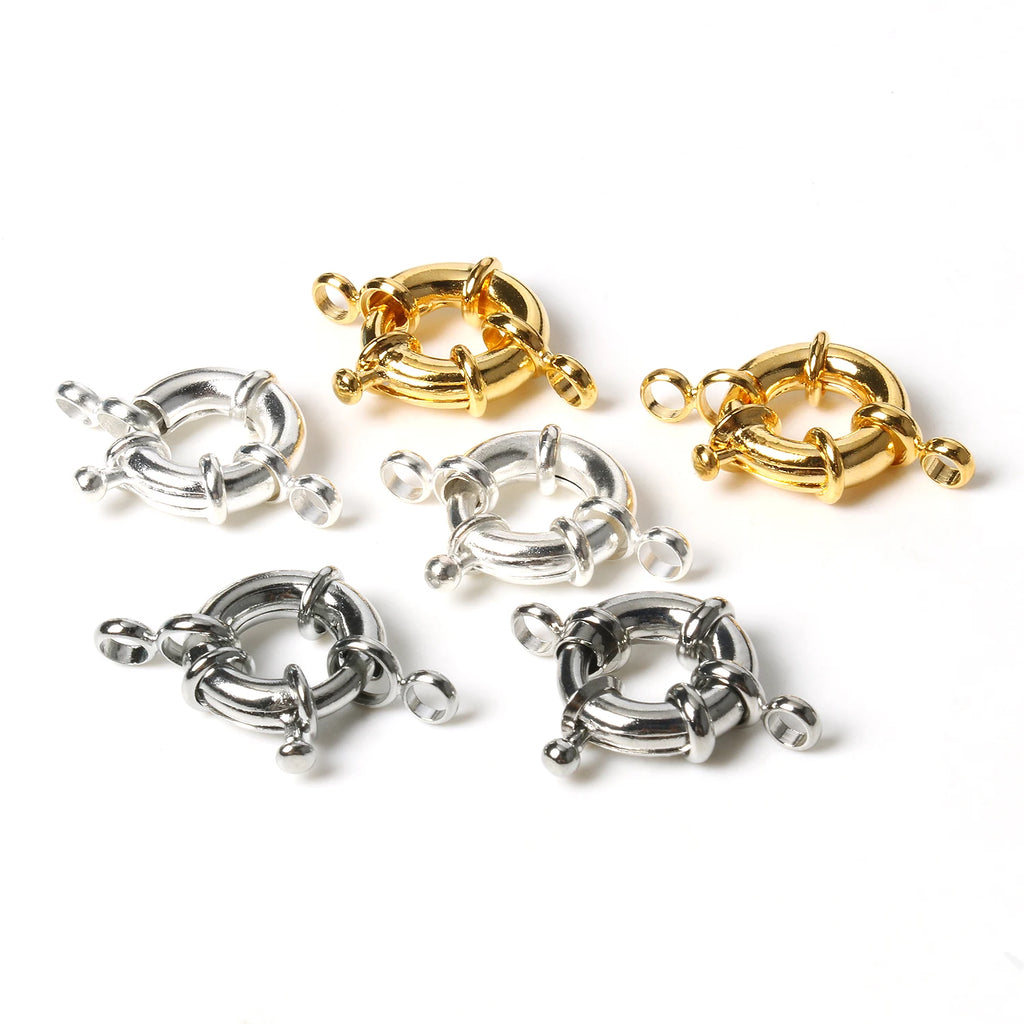 Spring Clasps Copper Gold Color Necklace Connectors DIY Jewelry Making