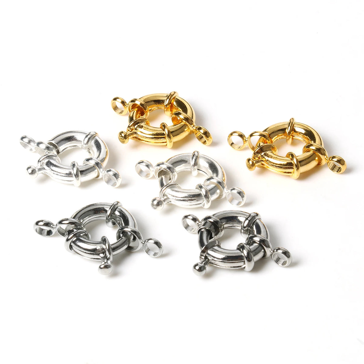 Spring Clasps Copper Gold Color Necklace Connectors DIY Jewelry Making