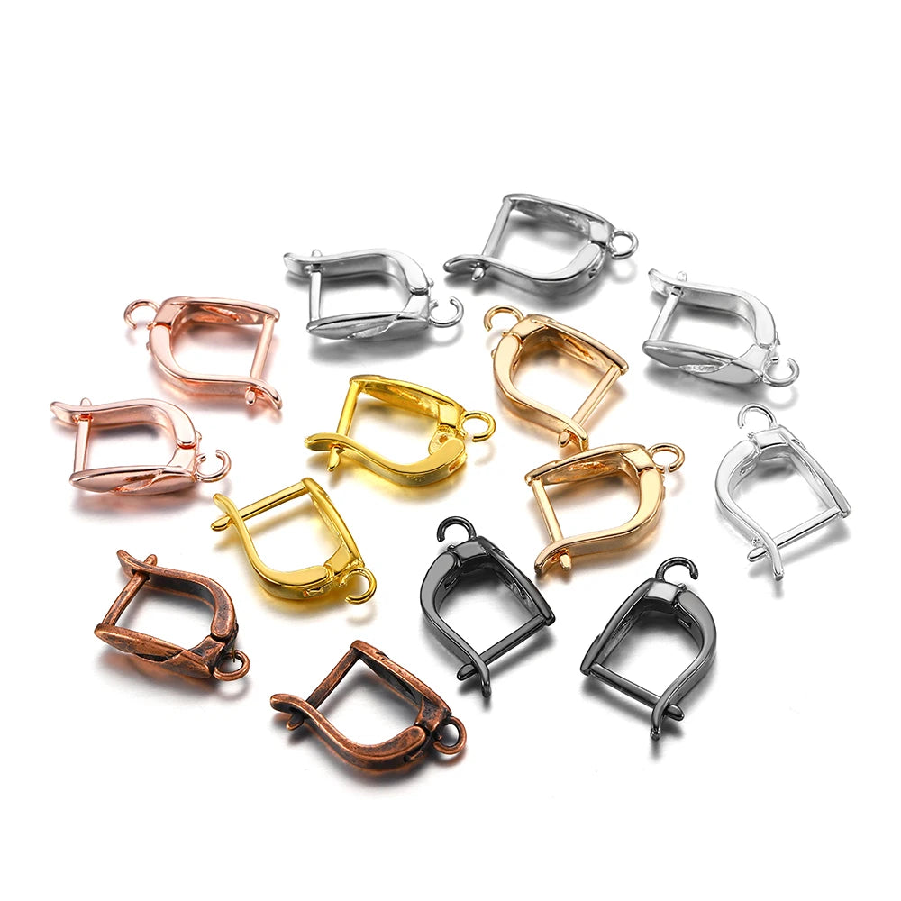 Earring Hooks Brass French Leverback Open Loops DIY Jewelry Making