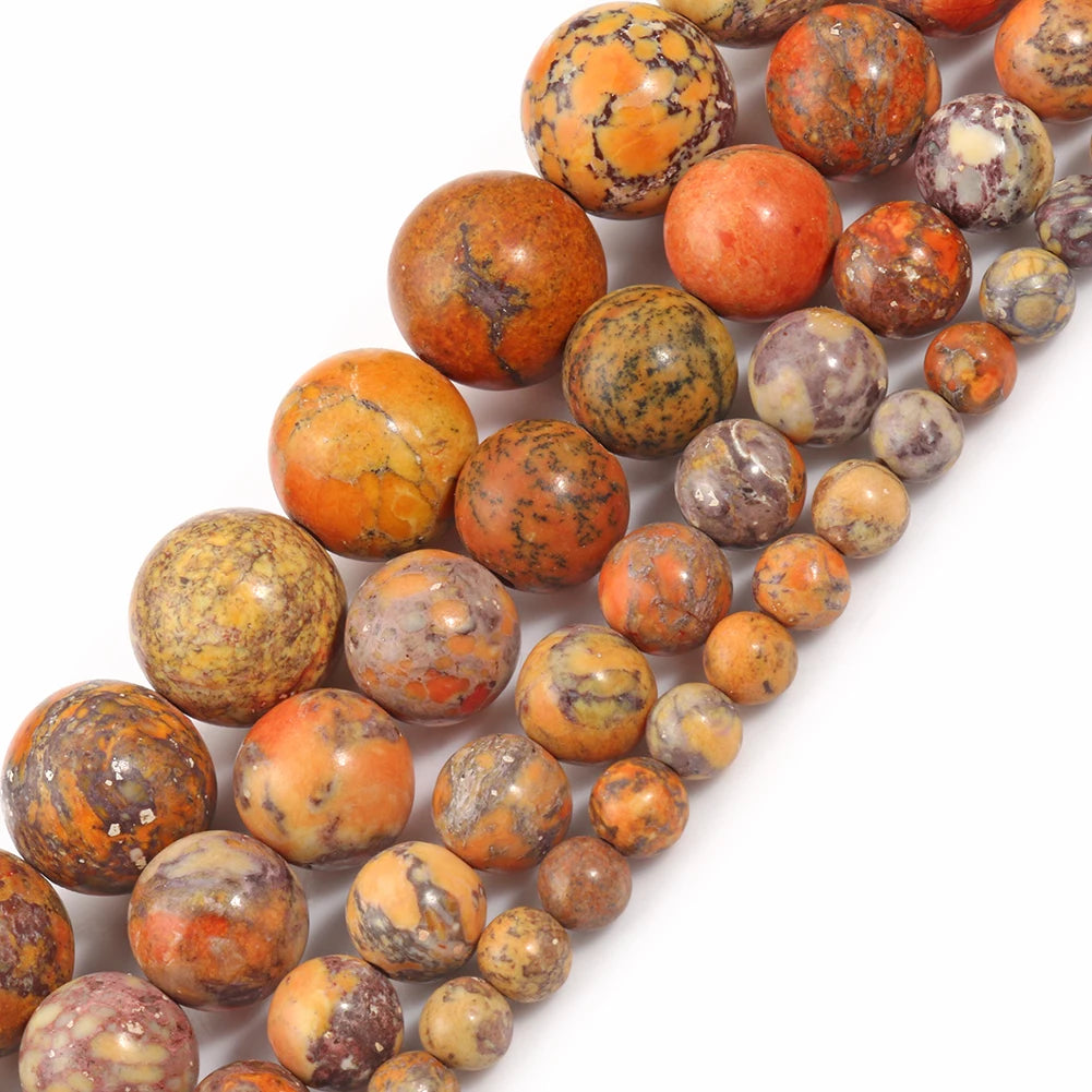 Stone Beads Round Turquoise Howlite Jasper Styles for DIY Jewelry Making
