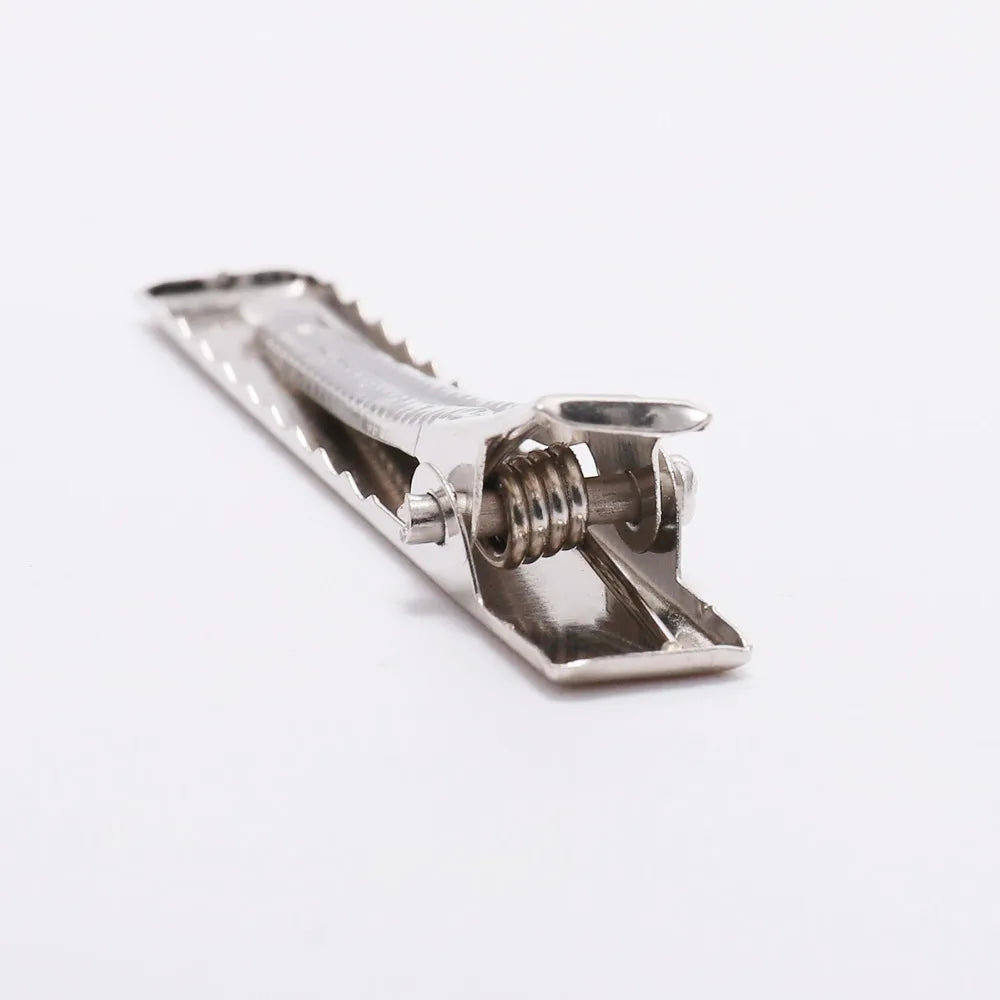 Hair Clip Blanks Flat Metal Single Prong Alligator Hairpin Base Craft Supplies