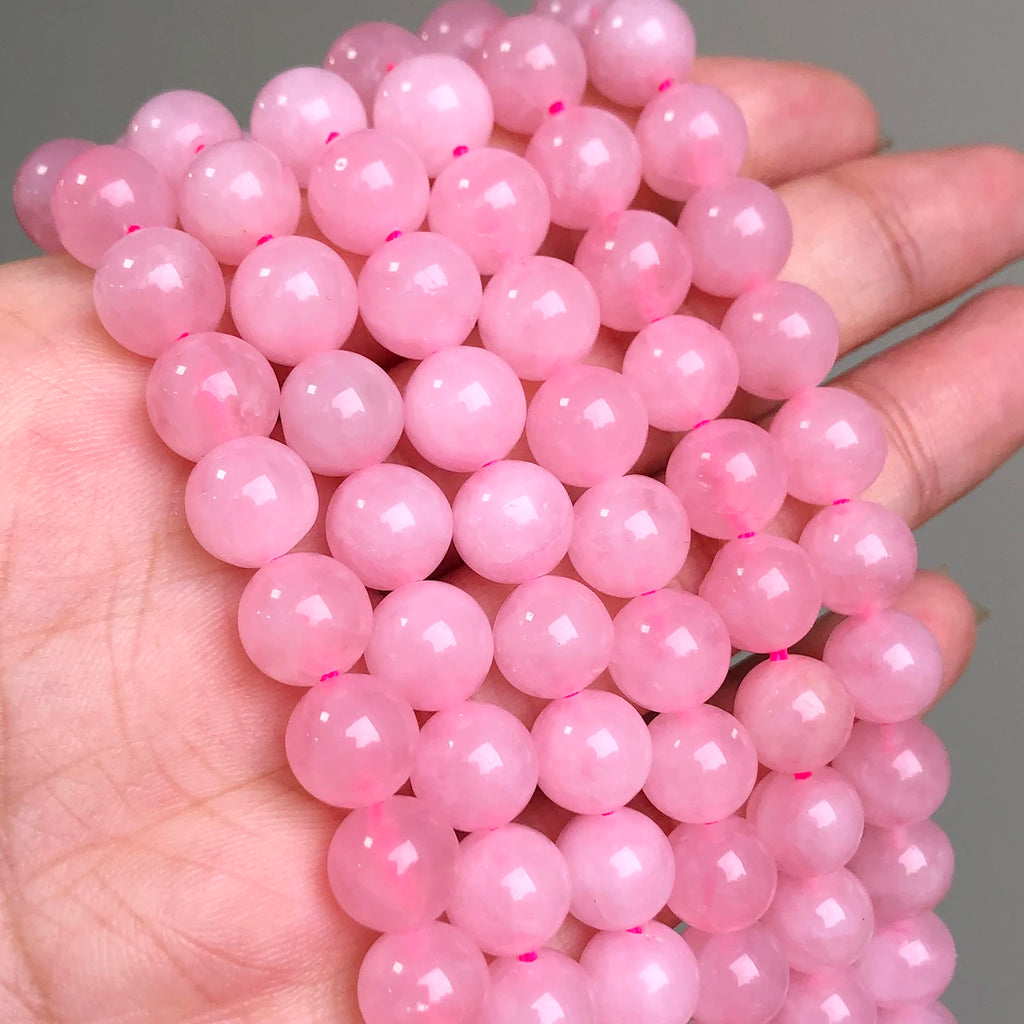 Beads Stones Rose Quartzs Pink Crystal Cat Eye Howlite-Style Jades-Style