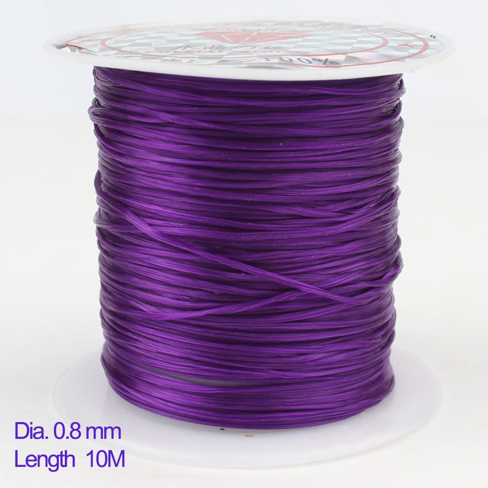 Elastic Beading Cord Clear Crystal Stringing Line DIY Jewelry Making