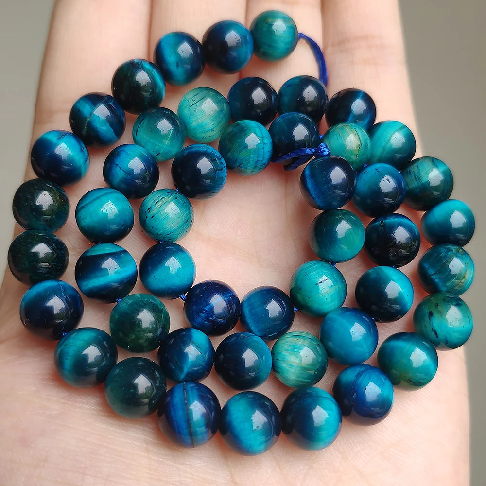 Stone Beads Yellow Tiger Eye Round Spacer Strand for DIY Jewelry Making