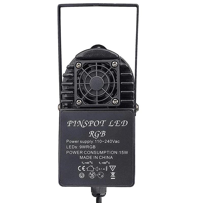 RGB Pinspot Spotlight 10W Remote Control, DJ Disco Stage, AILAMP