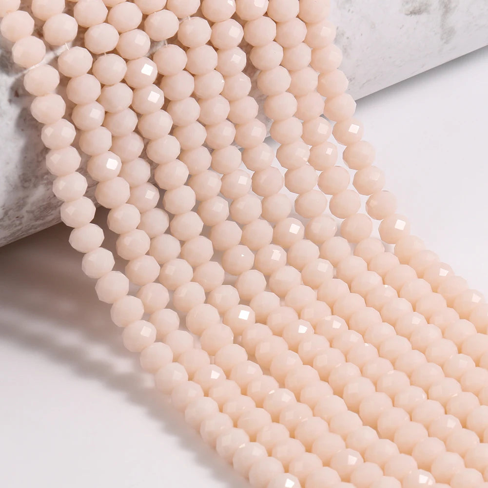 Glass Beads Faceted Round Multicolor Crystal-Style for DIY Jewelry Making