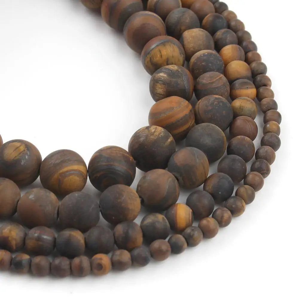 Stone Beads Matte Round Picture Jasper-Style for DIY Jewelry Making Craft Beads