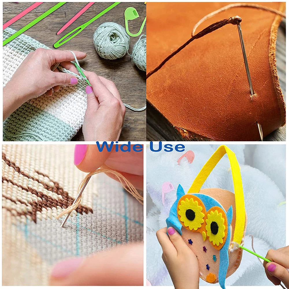 Needlecraft Tool Set, Blunt Yarn Needles, Weaving Needles & Stitch Markers