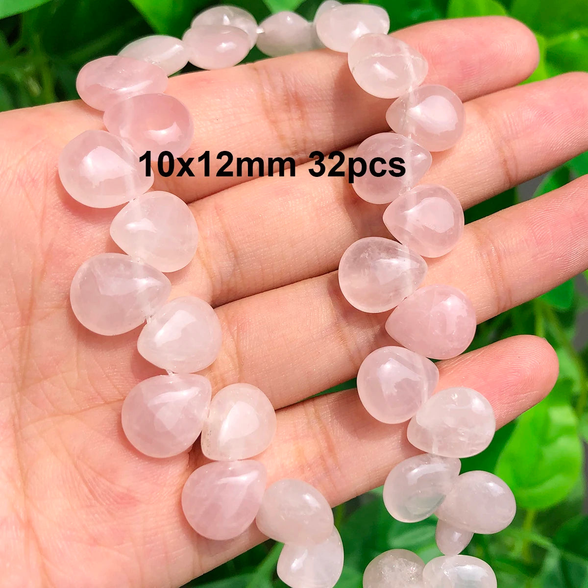 Stone Beads Pink Rose Quartz-Style Mixed Shapes for DIY Jewelry Making