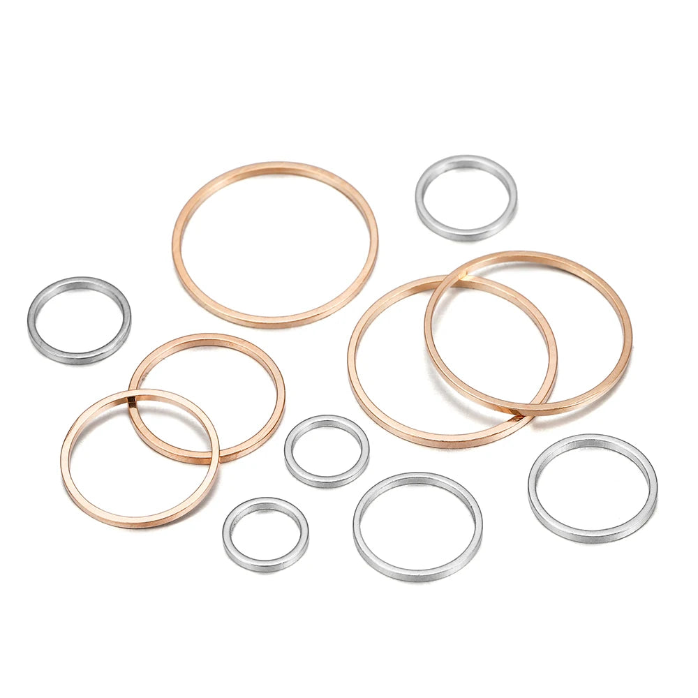 Earring Components Round Diameter Hoops Connectors Closed Rings Craft Supplies
