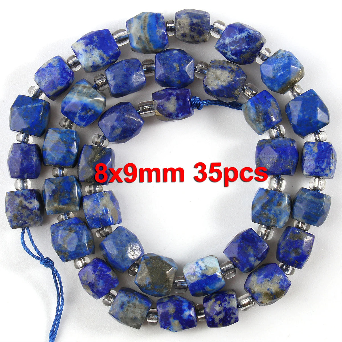 Stone Beads Faceted Blue Lapis Lazuli-Style Rondelle for DIY Jewelry Making