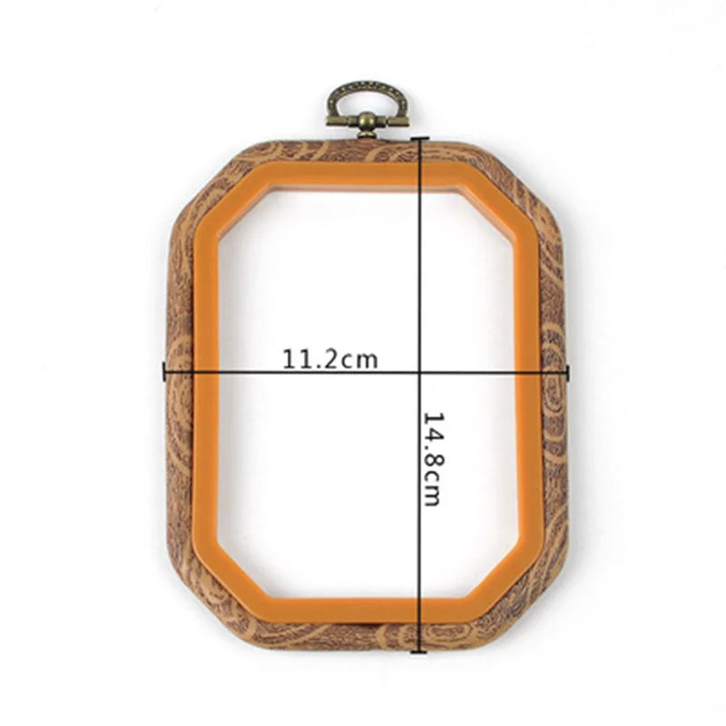 Embroidery Hoop, Wood-Effect Ring for Cross-Stitch & Needlecraft Projects