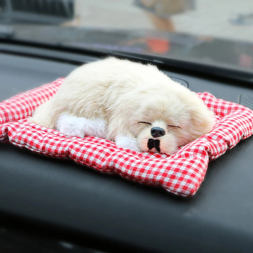 ABS Plush Dogs Car Ornament Car Dashboard Ornament Decoration