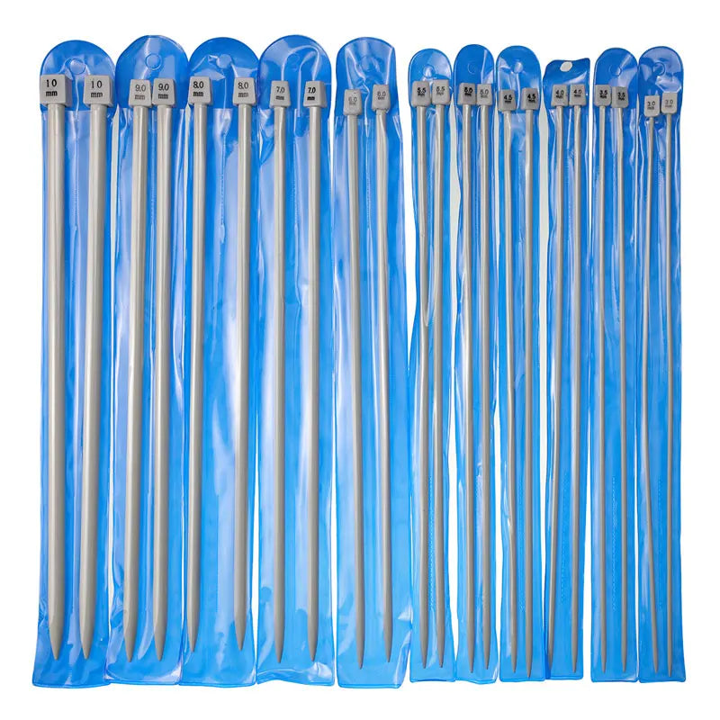 Knitting Needles, LOOEN Single-Pointed Set for Sweaters & Yarn Crafts