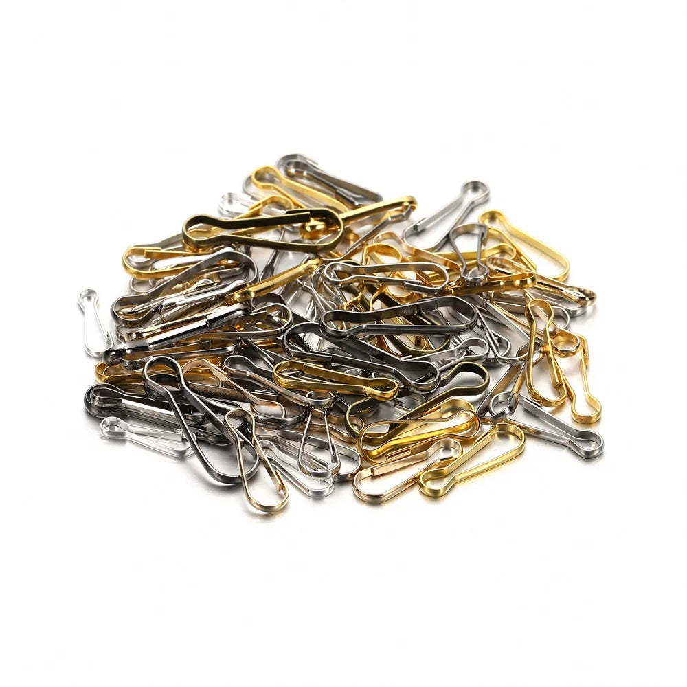 Lanyard Hooks Metal Snap Clips Gourd Buckle DIY Jewelry Making Craft Supplies