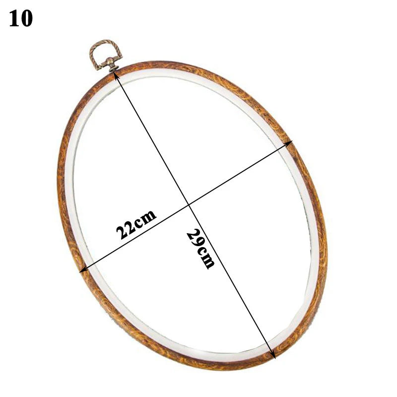 Embroidery Hoop, Wood-Effect Ring for Cross-Stitch & Needlecraft Projects