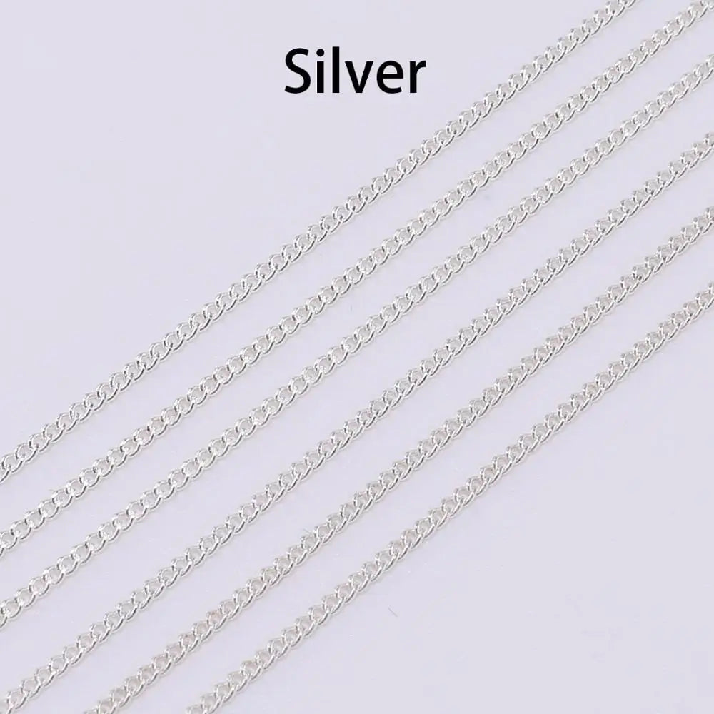Jewelry Chains Gold Bronze Plated Necklace Materials Necklace DIY Jewelry Making