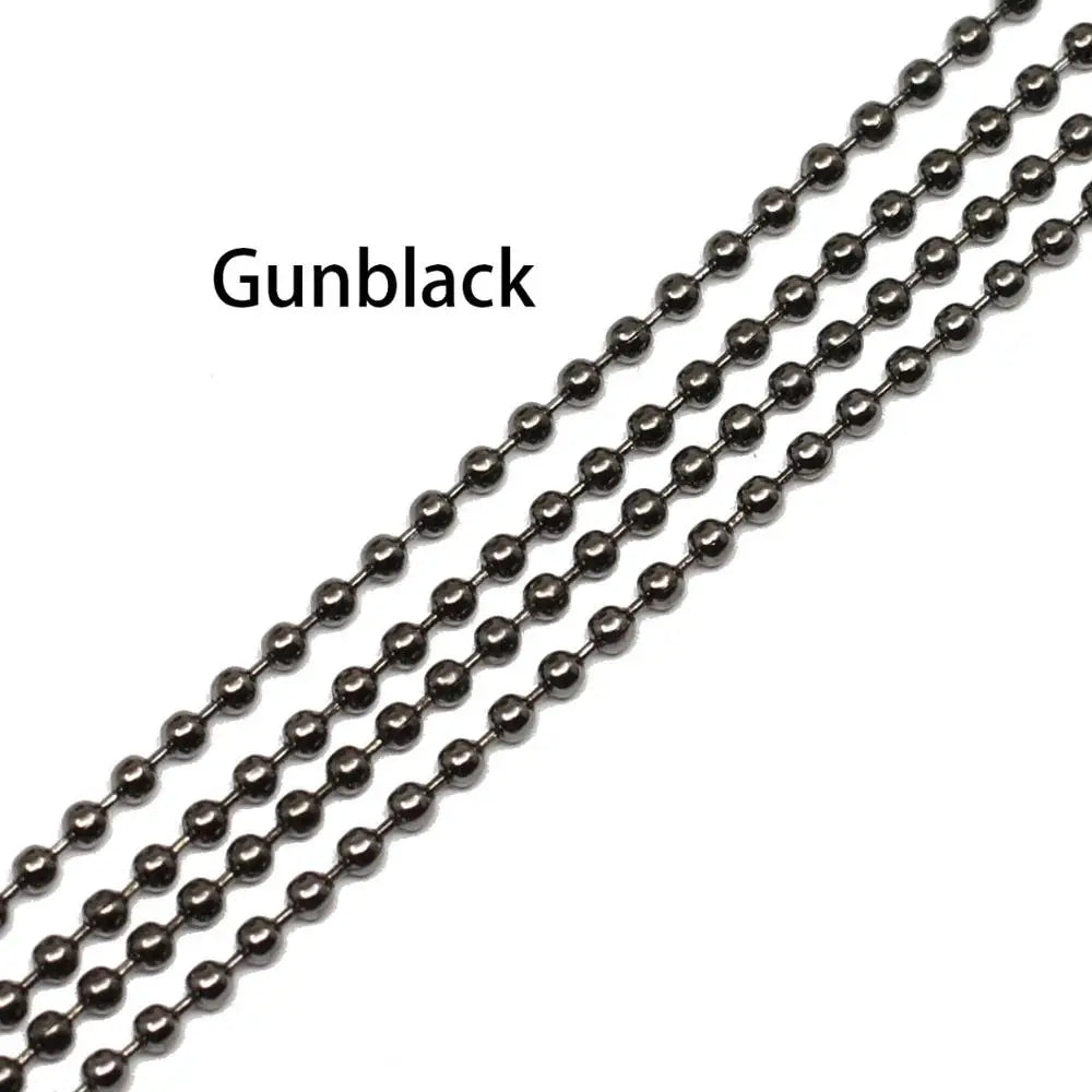Ball Chains Metal Gold Black Bronze Color Links DIY Jewelry Making