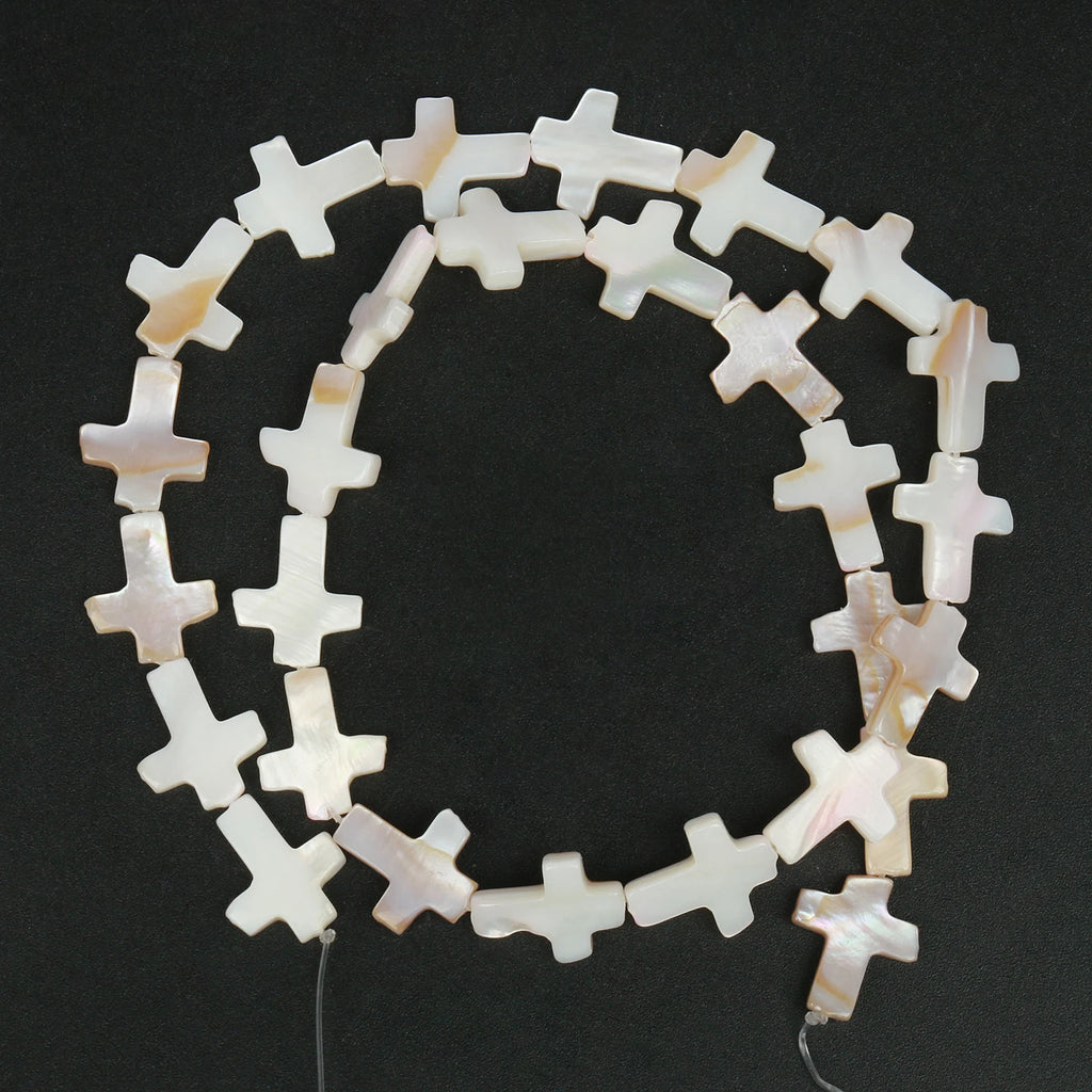 Shell Beads White Cross Mother-of-Pearl Styles for DIY Jewelry Making
