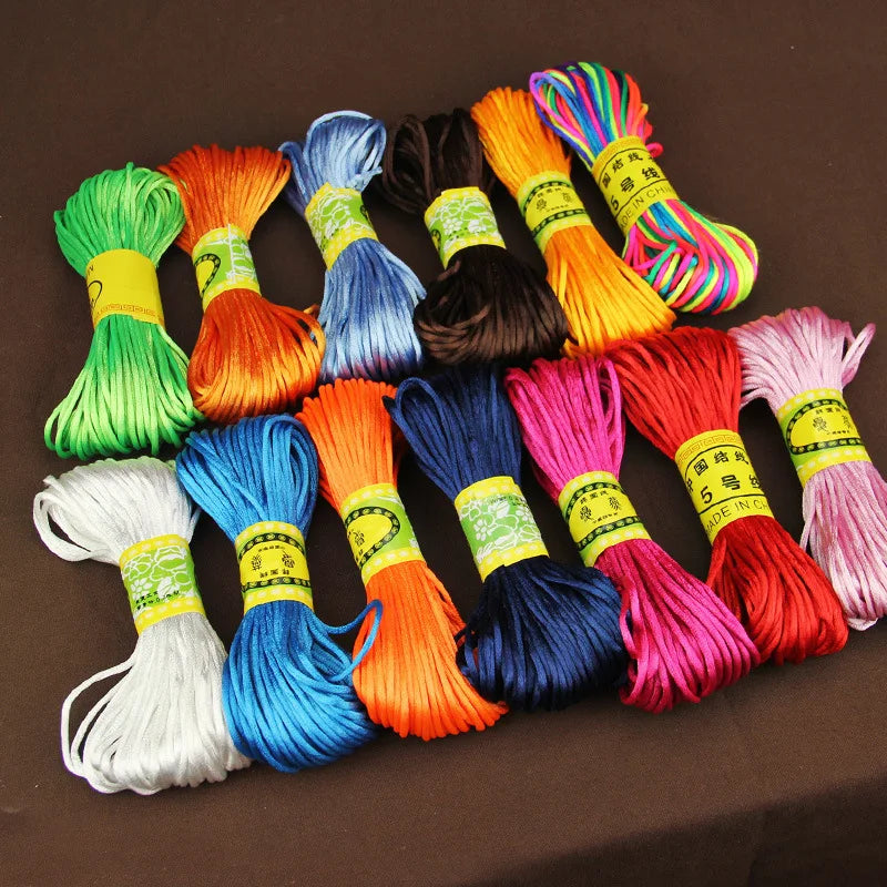 Beading Supplies, Satin-Style Cord for Chinese Knots, Macrame & Bracelets