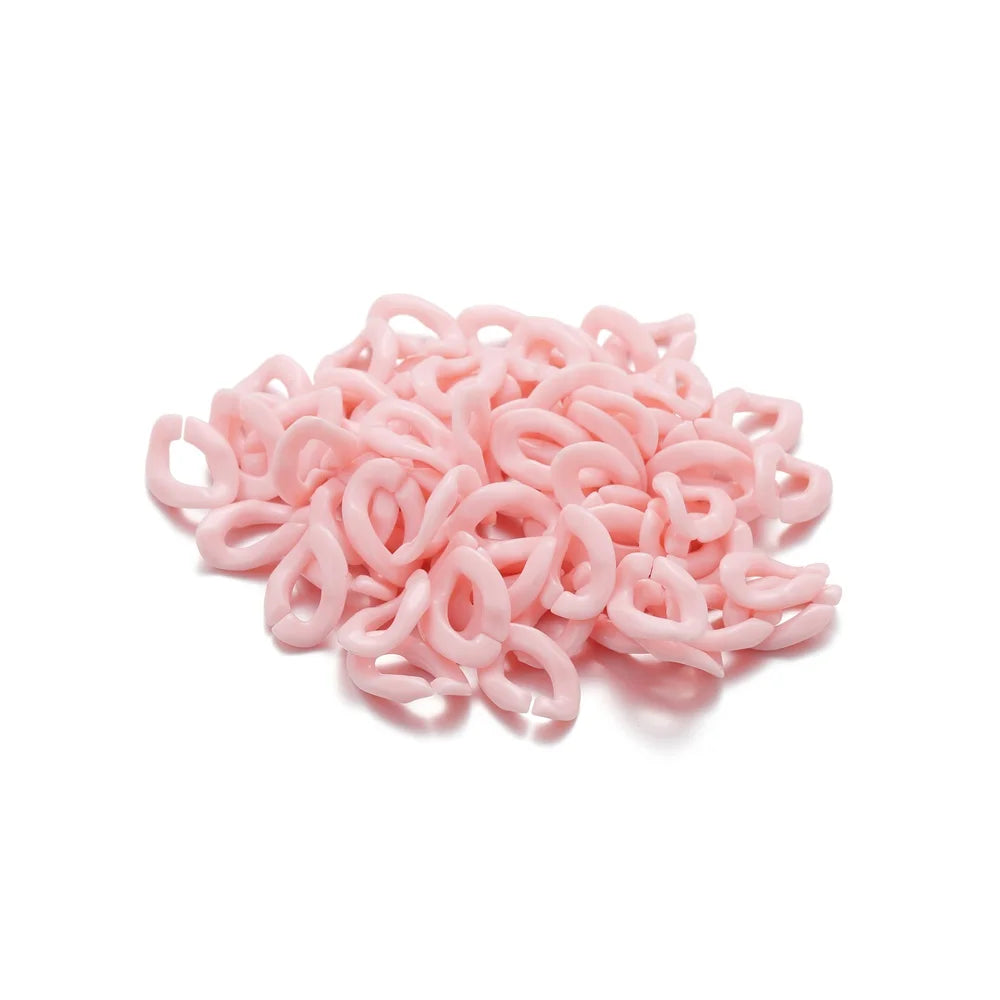 Acrylic Chain Links Colorful Twisted Necklace Parts DIY Jewelry Making