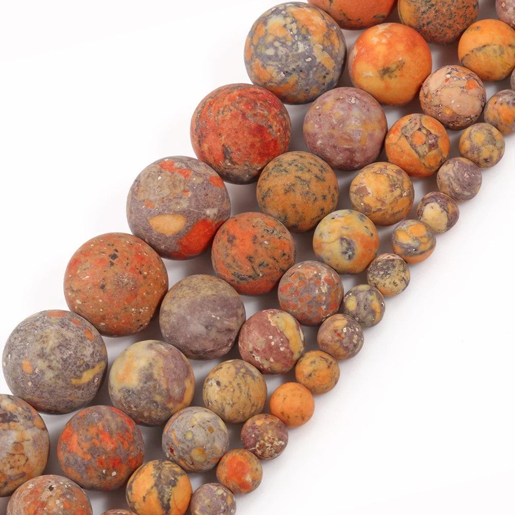 Stone Beads Matte Pink Zebra Jasper Howlite Styles for DIY Jewelry Making