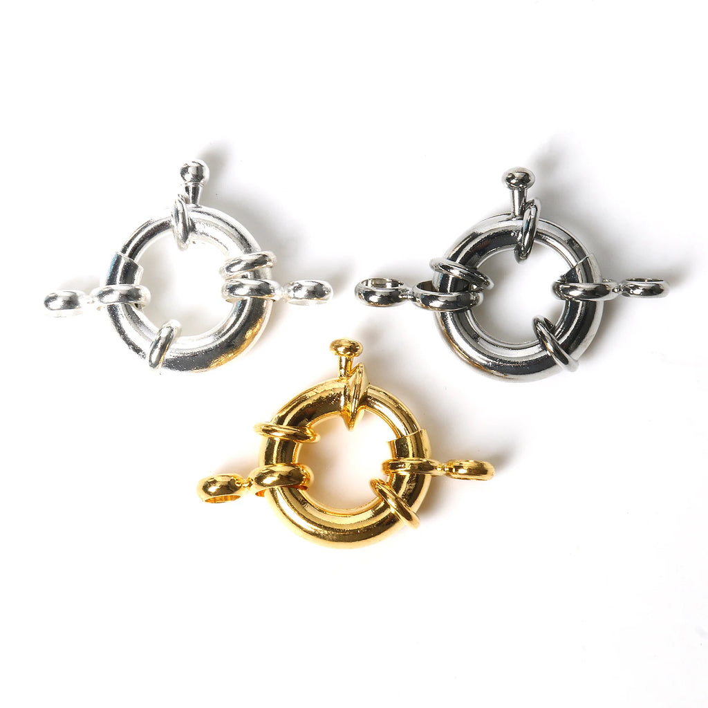Spring Clasps Copper Gold Color Necklace Connectors DIY Jewelry Making