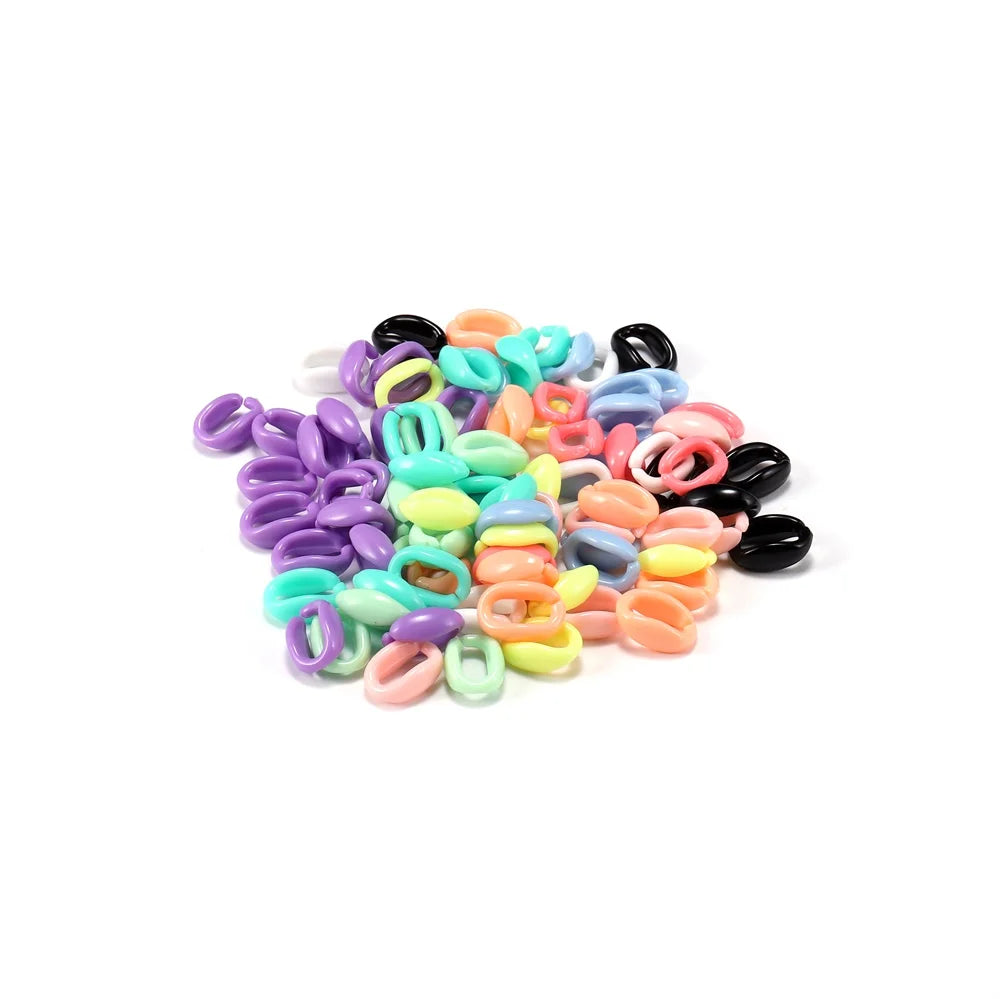 Acrylic Chain Links Colorful Necklace Bracelet Supplies DIY Jewelry Making