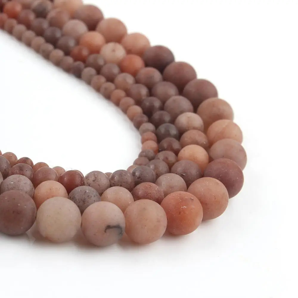 Stone Beads Matte Amazonite Agate Aventurine Styles for DIY Jewelry Making